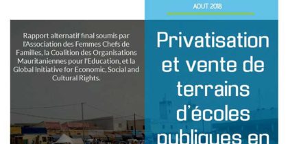 Rapport Droit à l'éducation et privatisation Mauritanie CDE - juillet 2018 - final - FR-1