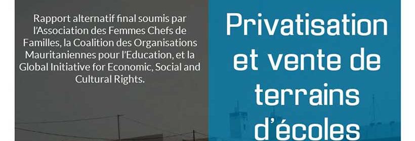 Rapport Droit à l'éducation et privatisation Mauritanie CDE - juillet 2018 - final - FR-1